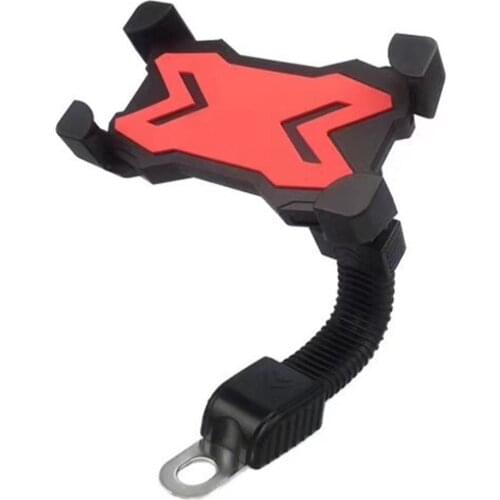 Motorcycle Phone Holder Rearview Mirror Mount Clip Bracket for 4-7 inches Mobile Phone Universal Motorcycle Bracket Holder