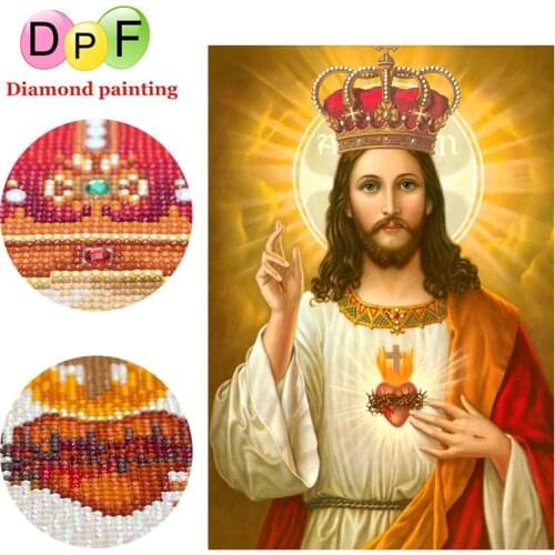 DPF Special Shaped Diamond painting Cross Stitch Religious pharaoh Mosaic Round Diamond Embroidery home decor crafts picture