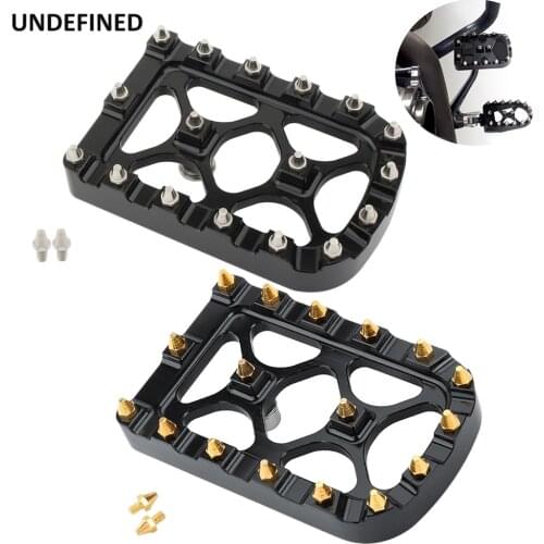 Brake Pedal Pad Cover MX Offroad Black For Harley Softail Heritage Springer Fat Boy Deluxe FLSTN Dyna FLD Touring Road King FLHR