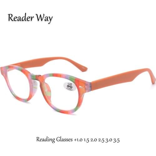 Fashion Women Reading Glasses Oval Frame Spring Hinge Presbyopic Eyeglasses for Ladies Reader Eyewear 1.0 1.5 2.0 2.5 3.0 3.5