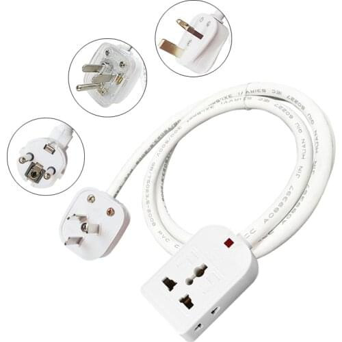 Power Strip CN EU AU Plug Multi 7 holes Universal Outlet Socket Home Electronics Extension Cord Small Socket 0.5/1.5/5/10/15/20M
