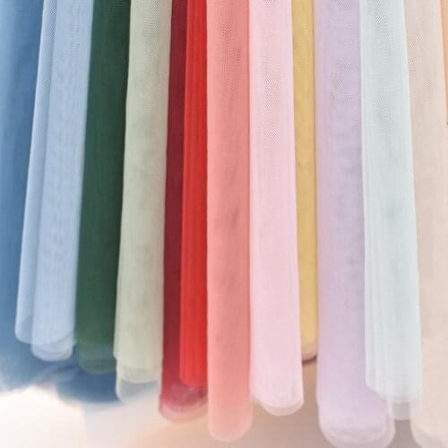 160*1m good quality soft Hexagonal Net Yarn Encryption Gauze Polyester Fabric, DIY Dress Skirt Cloth, 60g/m