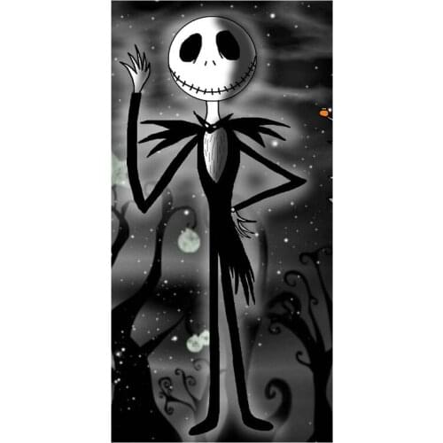 The Night Before Christmas Cartoon Printed Soft Bamboo Microfiber Towel/Fast Drying Bath Washcloth_Size:35CMX70CM