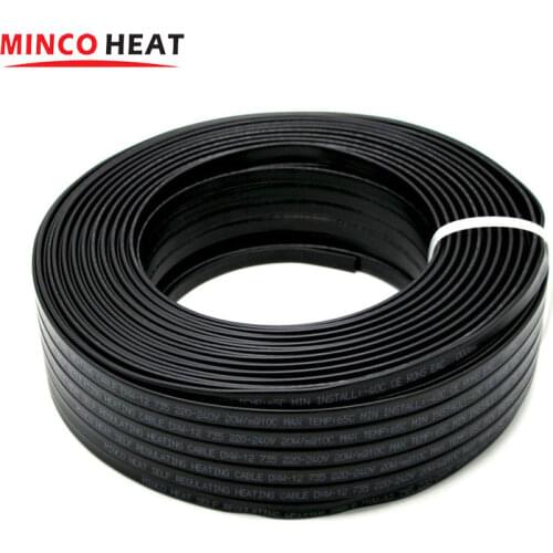 Heating Cable 220V Heating Tape Self-Regulating Water Pipe Protection Roof Deicing Flame Retardancy Heating Belt Multi-use Cable
