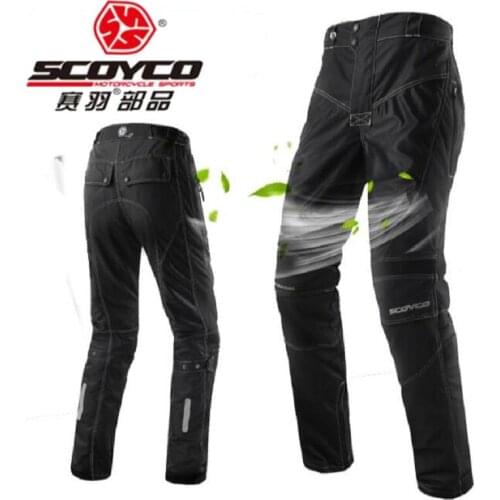 2018 New Spring Summer SCOYCO Motorcross Motorcycle Pants trousers P017-2 Motorbike pant Breathable reflective of 450D Oxford