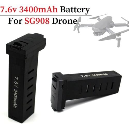 Original 7.6v Drone For sg908 GPS Drone Battery 7.6V 3400mAh Battery Brushless Quadcopter Drones Spare accessories 2Pcs/Set