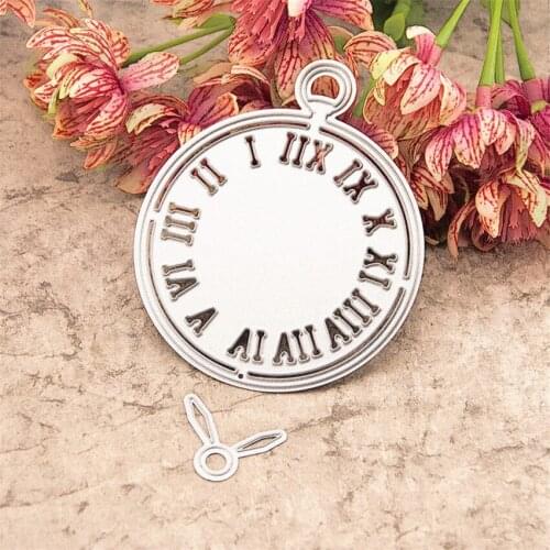 8x8/2.3x2.2cm Cutting dies Small clock metal crafts paper die-cutting /DIY embossing Easter and New Year Scrapbooking