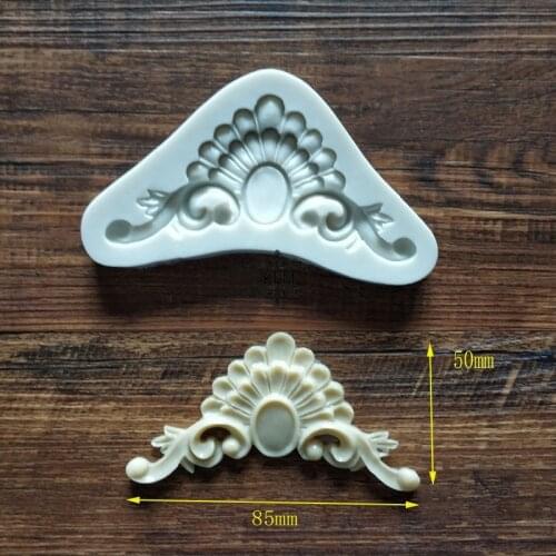 Embossed Crown Chocolate Silicone Mould Sugar flower cake decoration tool KLM-00444