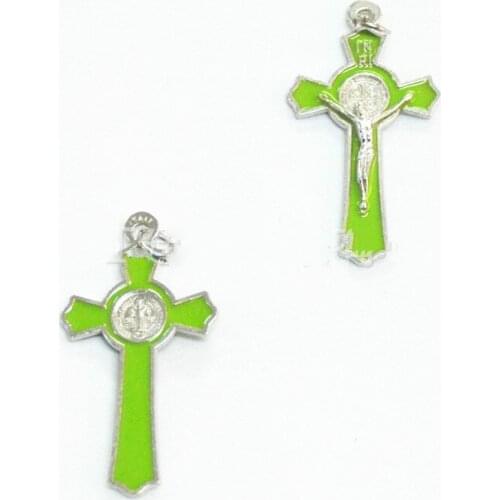 Religious Cross Drop Oil Alloy Within 2 Inches Jesus Souvenir Sacrament Crucifix Pendant Holy Things Trinket Any Color Can Make