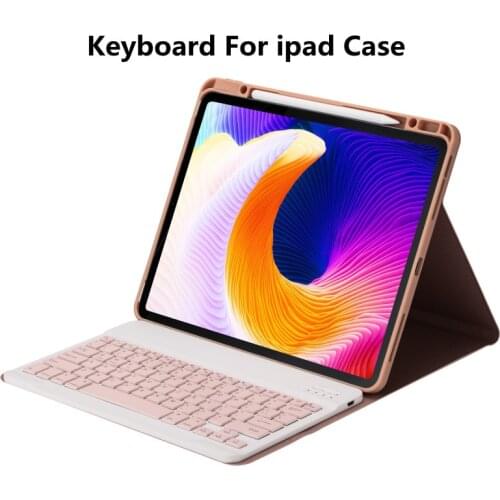 Detachable plastic Bluetooth keyboard cover with pen slot For iPad Pro12.9 keyboard Tablet For ipad Case