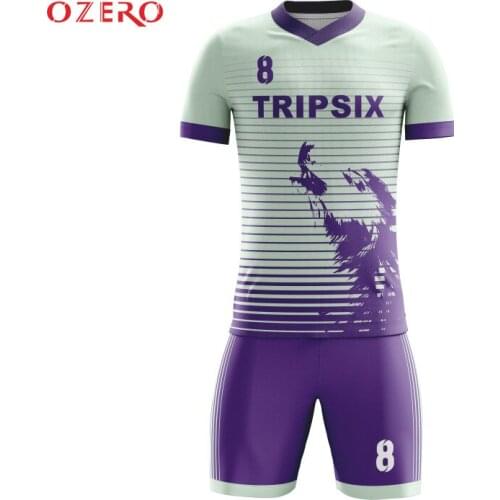 Sublimation quick dry football jersey polyester elastic latest design custom football jersey uniform