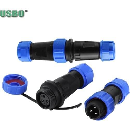 Factory SP21 SP20 2/3/4/5/6/7/8/9/10/12/14Pin Waterproof Docking Male Female Aviation Plug Connector Electrical Air Plug Socket