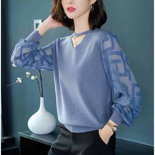 Women Spring Thin Pullovers Tops Fashion Knitted Summer 2019 Causal Knitting Long Sleeve Pull Ladies Knitwear Jumper Pull Female