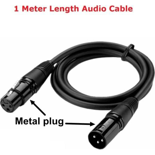 1Pc Audio Cable Microphone Cable 1 Meter Length DMX Cable For Beam Moving Head Light Bar Led DMX Dj Equipments Laser Lights