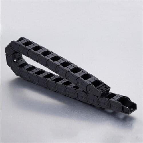 15 x 30mm Black Cable Drag Chain Plastic Nylon Towline Transmission Wire Carrier Engraving Machine Accessory Tools 1M Mayitr