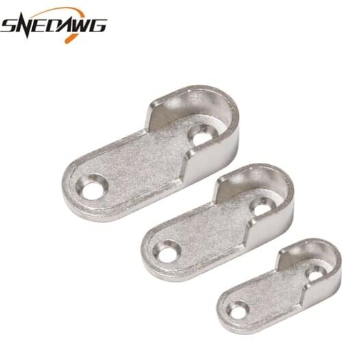2pcs 16mm Pipe Flange Bracket Zinc Alloy Flange Bracket Socket Fit 16mm Tube Wall Mount Cloth Rack Pipe Bracket