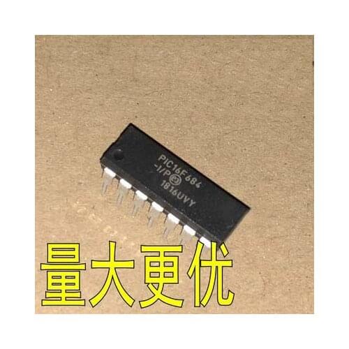 2pcs PIC16F684 PIC16F684-I/P DIP14 In Stock