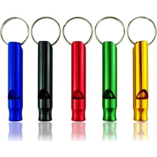 4 Colors Outdoor Survival Whistle Mix Aluminum Emergency Survival Whistles Keychain For Camping Hiking Gifts 10pc 6