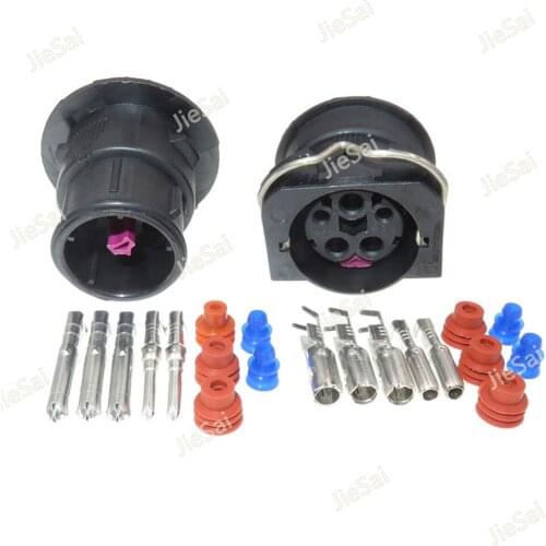 5 Pin Auto Headlight Assembly Plug Headlight Wire Waterproof Sockets Automotive Female Male Connector For VW J6