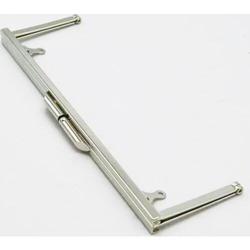 8 '' x 3'' Silver Metal Clutch Purse Frames - Set of 10 Nickel Pures Frame/ Purse Handles