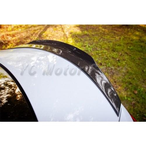 Car Accessories Carbon Fiber PSM Style Trunk Spoiler Fit For 2015-2016 MB W205 C63 Rear Spoiler Wing Car-styling