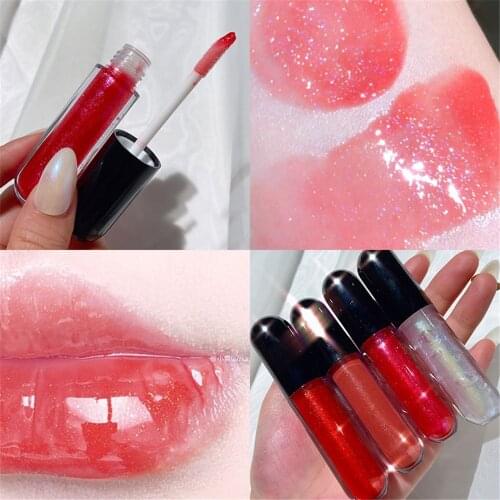 Shiny Liquid Lipstick Shimmer Moisturizer Lip Gloss Crystal Jelly Lip Gloss Lips Plumper Oil Long Lasting Makeup Lip Oil New