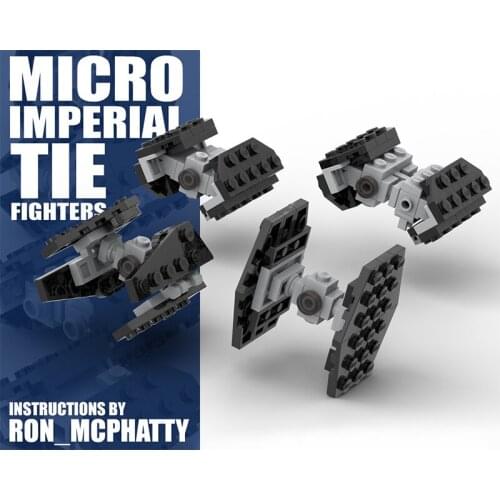 BZB MOC Space Series Mini Titanium Warrior TIE Fighter Creative Building Block Model Children Boys DIY Toys Birthday Best Gifts