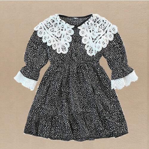 Children Dress Baby Girls Princess Dresses for Kids Sweet Girls Lace Dress Long Sleeve Teenagers Spring Autumn Clothes 2021
