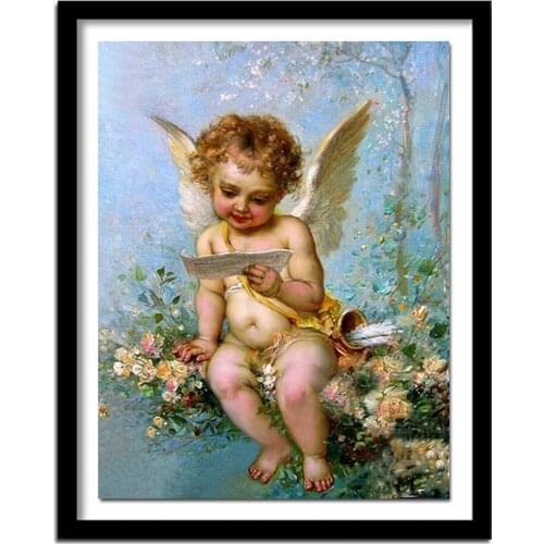 DIY 5D Diamond Painting Flowers Cross Stitch Diamond Embroidery Angel Diamond picture of rhinestones Home Decoration gift