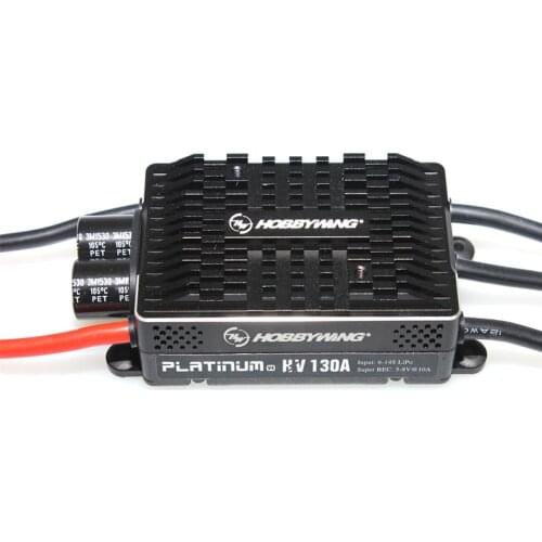 Hobbywing Platinum HV V4 130A BEC / OPTO 5-14S Lipo Empty mold Brushless ESC for RC Drone Helicopters Aircraft