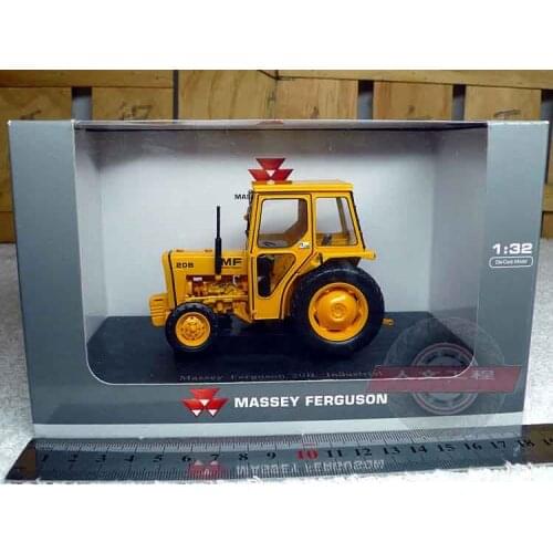 UH 1:32 4078 MF 20B Industrial Tractor Alloy Metal Diecast Cars Model Toy Vehicles For Children Boy Toys