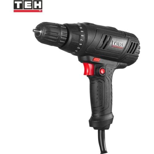TEH 220V 300W Mini Drill Electric Screwdriver Woodworking Machine Drilling In Steel Wood Ceramic Home DIY Power Tool