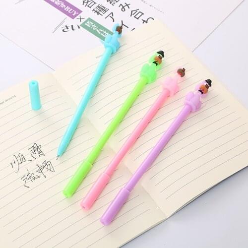 20 PCs Creative Stationery Wholesale Student Dog Gel Pens Set Black Neutral Pen Cute Puppy Cartoon School Supplies Gifts