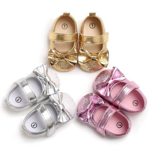 Adorable Kids Infant Baby Boy Girls Fancy Princess Shoes Kids Soft Sole Crib Party Shoes New