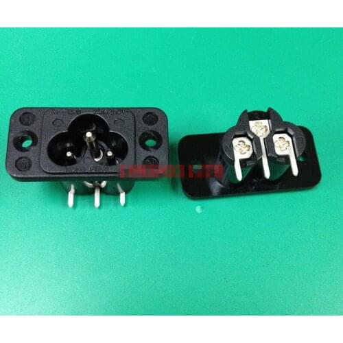 Original new 100% power outlet IEC male seat plum blossom socket connector RF-190