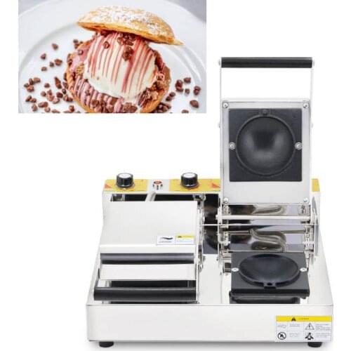 New Donut Ice Cream Dessert Italy Gelato Panini Press Maker Commercial Krapfen Warmer Machine 220V/110V Burger Press Maker