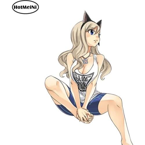 HotMeiNi Sexy Bikini Girl Car Sticker Cartoon Car Styling Vinyl Car Decal Graphical Window Wiper Tailgate Car Accessories