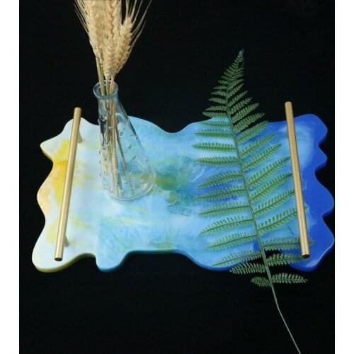 Rectangle Coaster Molds for Resin Casting Silicone Coaster Molds for DIY Fruit Cake Candy Food Holder Resin Tray Coaster Mold