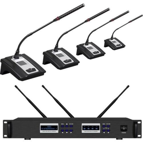 Bolymic Digital Discussion System,Wireless Conference Microphone Set Professional 4 Gooseneck Microphones Mic For DDS 5900