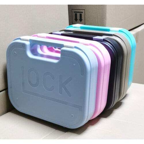 Tactical Gun Case For GLOCK Pistol Suitcase Handgun ABS Hard Case for Airsoft Hunting Accessories Drill Tool Storage Box