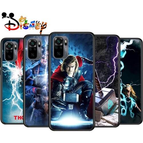 Thor marvel hero for Xiaomi Redmi Note 10 10S 9 9T 9S 9Pro Max 8T 8Pro 8 7 6 5 Pro 5A 4X 4 Soft Black Phone Case