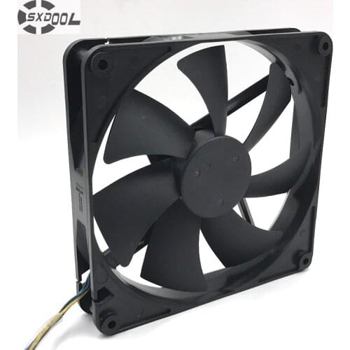Pwm cooling fan 140mm 14cm D14BH-12 DC12V 0.70A 14025 chassis with four-wire power supply cooler sxdool