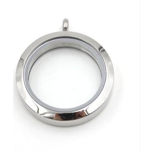 2019 Wholesale Screw Twist Stainless Steel Floating Locket Pendant Glass Memory Waterproof Floating Charm Locket For Women
