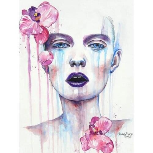 DIY 5D Diamond Painting Cross Stitch Pattern Full Diamond Embroidery Mosaic Abstract beauty rhinestones Painting Home Decor