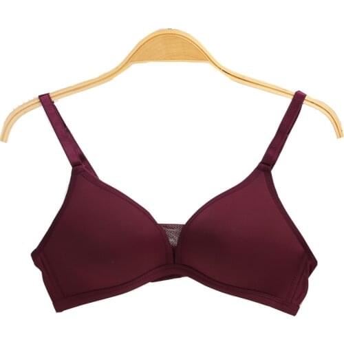 Summer Sexy Seamless Bra For Women No Pad Small Size Double Push Up Bralette Brassiere Bra Breathable Active Plunge Deep U Bra