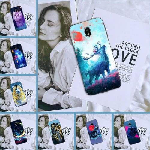 Phone Case For Samsung Galaxy J2 J5 J7 Prime J4 J6 J8 Plus 2018 J3 J5 J7 2015 2016 2017 Silicone Cool Animal Wolf Back Cover
