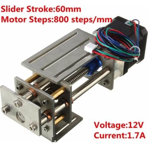 CNC Z Axis Slide Table 50-60mm DIY Milling Linear Motion 3 Axis Engraving Machine