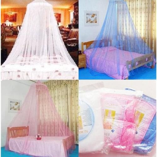 Elegant Hung Dome Mosquito Nets For Summer New Decoration Insect Polyester Mesh Fabric Home Textile Wholesale Mosquito Nets