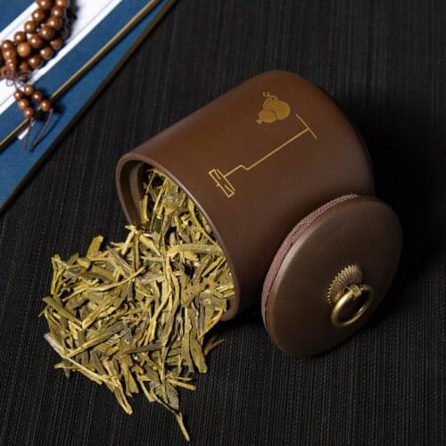 Purple Clay Green Tea Caddy Storage Box Sealed Coffee Storage Bottle With Lid Jar Container Tea Jars Grain Organizer Containers