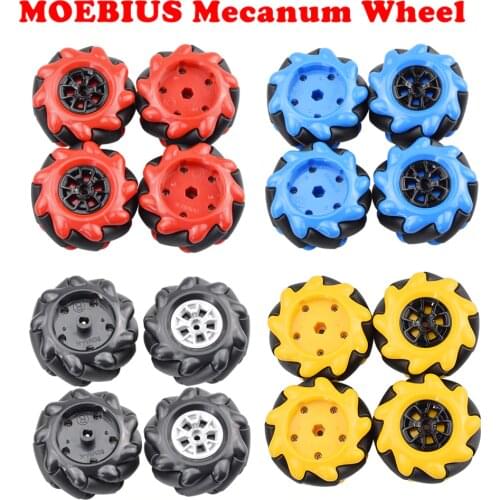 MOEBIUS 2020 HOT 60mm Mecanum Wheel Omni Tire Compatible with TT Motor LEGOs for Arduino DIY Robot STEM Toy Parts